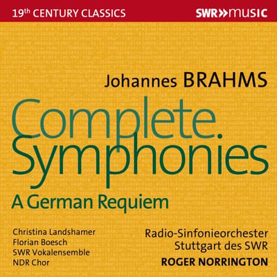 Radio-Sinfonieorchester Stuttgart, Sir Roger Norrington - Brahms: Complete Symphonies. A German Requiem (4 CD)