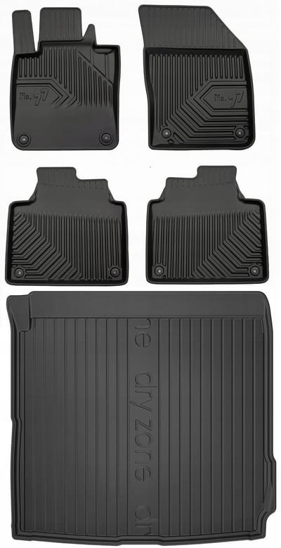 FROGUM Line 77 Volvo S90 – Automatten & kofferbakmat – Perfecte pasvorm – Hoge beschermrand – Geurloos TPE