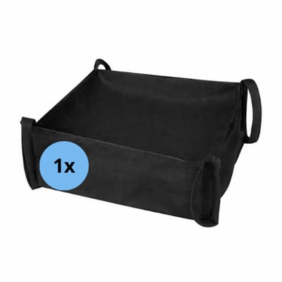 Watergeactiveerde Blokzak - 40 x 36 cm - Zwarte Zandloze Overstromingszak - Absorbeert tot ± 20L - Stapelbaar - Tegen wateroverlast of overstromingen - Géén zand nodig