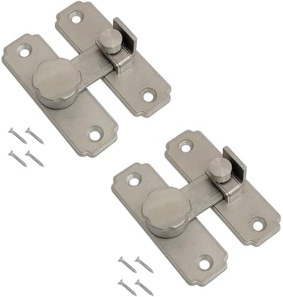 Dailygoods - 2x Roestvrijstalen Flipperkast Vergrendelingen voor Deuren