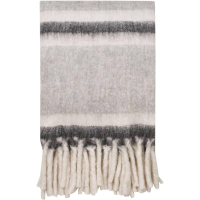 Liva plaid 130×170cm grijs, wit.