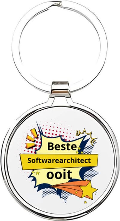 Akyol - de beste softwarearchitect ooit Sleutelhanger - Ict - de beste softwarearchitect - softwarearchitect - softwareconsultant - software - ontwikkelaar - ict - technici - technicus - afdeling ict - werk - ict manager - administrator - 4 x 7,5 CM