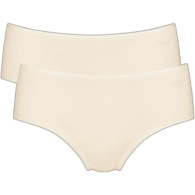 Sloggi dames Basic Midi GO organische slip 2-pack  - Creme  - S