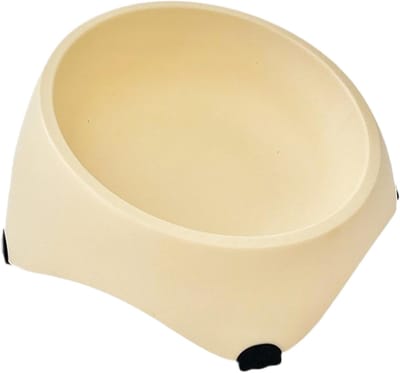 Voederbak Kat - Voerbak Kitten - Voorkom Nekklachten - Antislip Schuine Eetbak - 13x13x9 cm - Wit