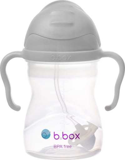 b.box Drinkfles met rietje - Baby Sippy Cup - Drink Vanuit Elke Hoek - Klapdeksel - Verzwaard Rietje - Lekvrij en Eenvoudige Grip - BPA-vrij - Vaatwasserbestendig - Vanaf 6+ Maanden - 240 ml