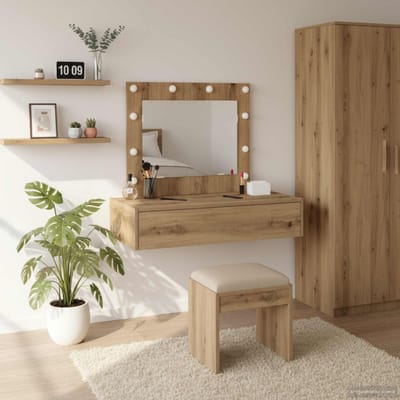vidaXL - Kaptafel - Bruin - 83 - x - 40 - x - 70 - cm - Bewerkt - hout