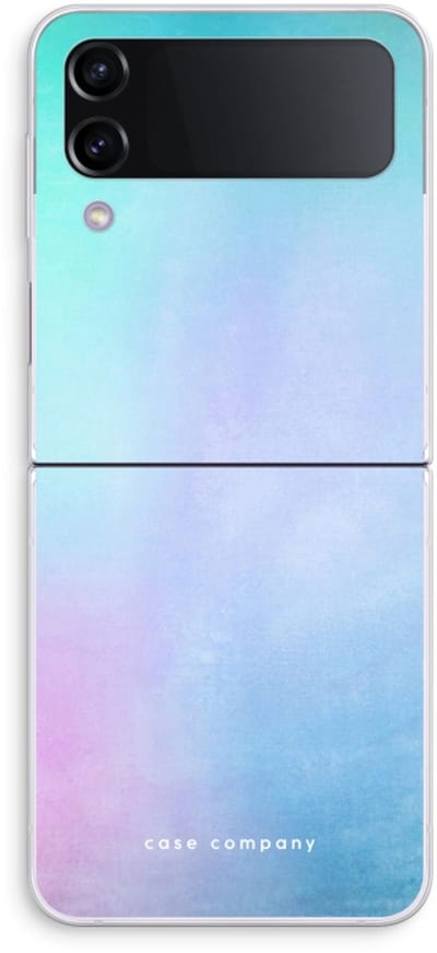 Case Company® - Hoesje geschikt voor Samsung Galaxy Z Flip4 hoesje - Mist pastel - Soft Cover Telefoonhoesje - Bescherming aan alle Kanten en Schermrand