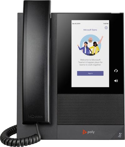 Poly CCX 400 Business Media Phone voor Microsoft Teams met PoE-ondersteuning
