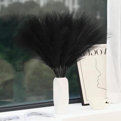 30 Stuks Gedroogde Pampas Grassen van 55 cm voor Bohemian Bruiloft en Thuisdecoratie - Perfecte Nepp bloemen voor een Sfeervolle Interieurstyling