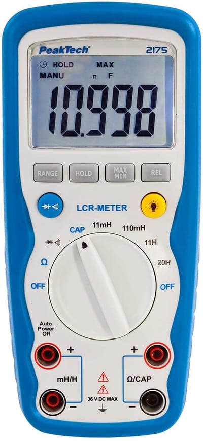 LCR Multimeter voor Weerstand, Capaciteit en Inductie - Groot Scherm, Water- en Stofdicht, 11000 Digit Tellingen