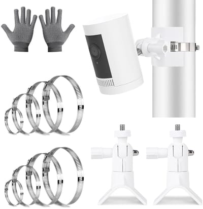 Mastbeugel voor Buiten- en Binnencamera's, Geschikt voor Stick Up Cam, Indoor Cam en Spotlight Camera - 2 Stuks voor Veiligheid en Zonnekracht
