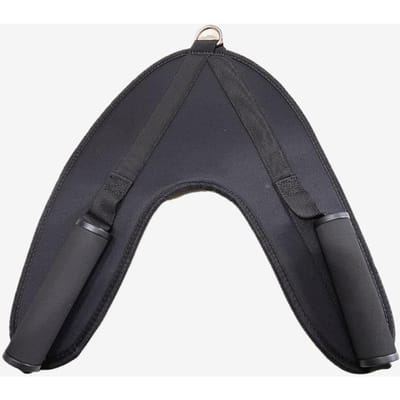 Fitness Buikspier Crunch Riemen met Trekgreep Schouderriem Riem voor Sportschool Oefenapparatuur Workout gray