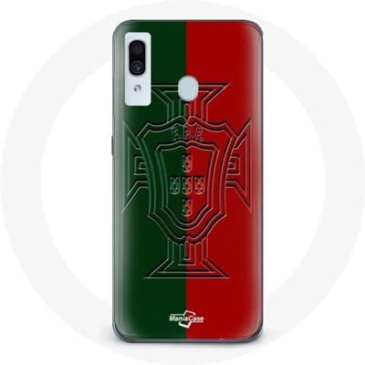 Coque maniacase pour Samsung Galaxy A20 portugal logo vert et rouge