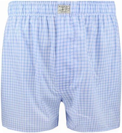 Steppin' Out Boxershort Ruit Blauw - Maat S - Heren - Boxershorts