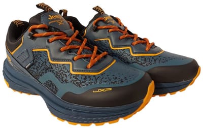 Jeep Veterschoen Tracked WP JM42201A 109 Petrol Blauw Oranje Waterproof