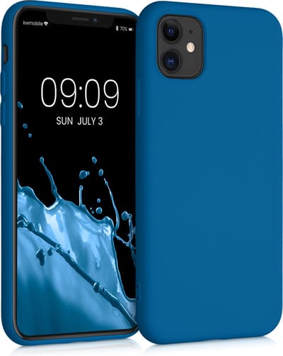 kwmobile telefoonhoesje geschikt voor Apple iPhone 11 - Hoesje voor smartphone - Back cover in rifblauw