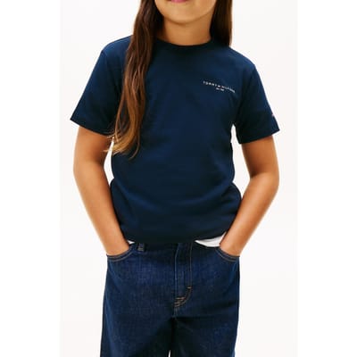 Tommy Hilfiger Unisex Mini Corp T-shirt Dark Night Navy Taglia: 10 | T-shirt Outlet | kids | Nero