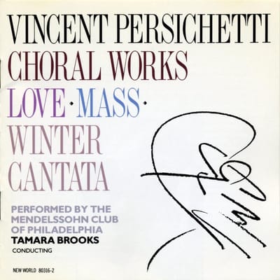 Mendelssohn Club Of Philadelphia, Tamara Brooks - Persichetti: Choral Works (CD)