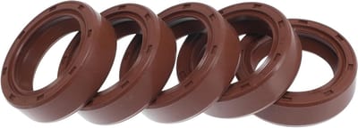Universele dubbele lip olieafdichting met stalen veer voor roterende assen 25 x 35 x 10 mm, hoge druk FKM rubber, 5 stuks, geschikt voor diverse toepassingen