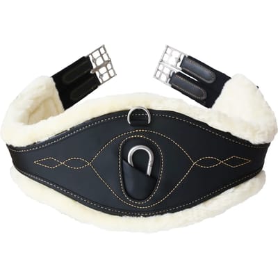 Kentucky Horsewear - Anatomische singel wol / bont zwart 125 cm