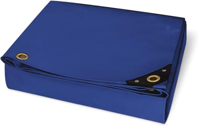 Afdekzeil Waterdicht - Beschermzeil UV - Tuin en Bouw - Scheurvast PVC - 400x300 cm - Blauw
