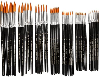 Creativ Company Gold Line Penselen Rond Assortiment