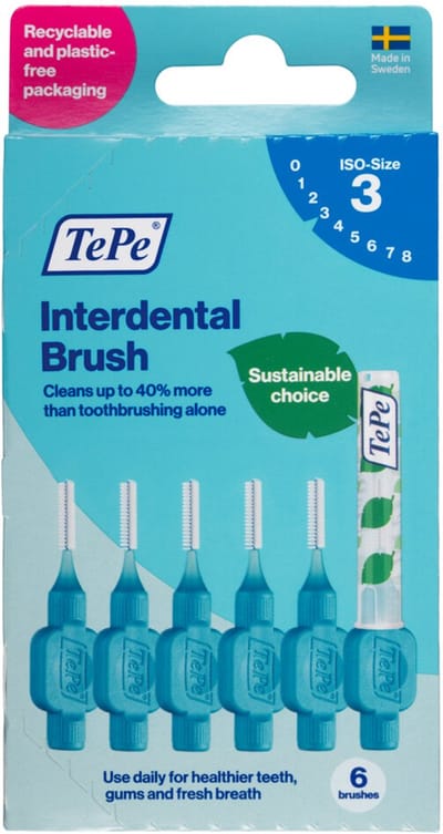 TePe Interdentale Ragers Original 0,6 mm Blauw - 6 x 6 stuks - Voordeelverpakking