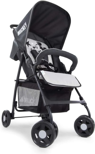 Sport lichtgewicht buggy tot 18 kg met ligstand vanaf de geboorte, gemakkelijk en compact inklapbaar, voorbeugel, grote boodschappenmand - rood