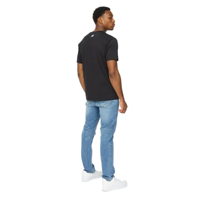 Duck and Cover Heren Crytons Heavyweight T-Shirt (Zwart)