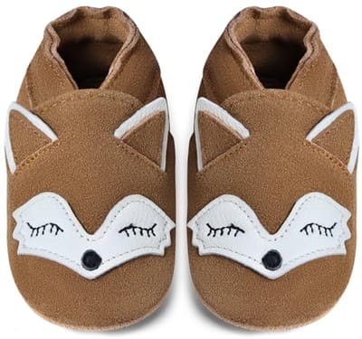 Babyschoenen om te Leren Lopen - Zachte Leren Sloffen voor Baby's