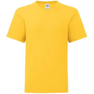 Fruit Of The Loom Kinder Iconisch 150 T T-shirt Mostaza - 3-4 Años