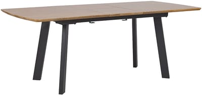 SALVADOR - Uitschuifbare eettafel - Donkerhout - 90x160/200 cm - MDF
