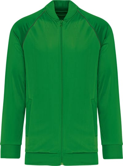 PROACT® Unisex trainingsjas met rits en biesje PA384 - green - 3XL