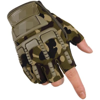 Militaire fans tactische halfvingerhandschoenen heren outdoor antislip en slijtvast special forces training sport Hoge Kwaliteit Praktisch Dagelijks Gebruik One Size camouflage