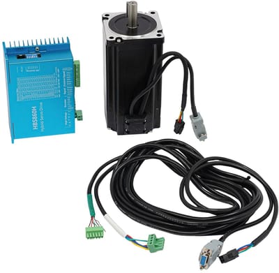 Gesloten Loopmotor - Stappenmotor Regelcircuit - Precisie Besturing - DSP Chip Integratie - 12 Nm Koppel - Zwart Blauw