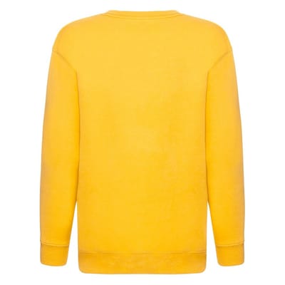 Fruit Of The Loom Kinder Unisex Premium 70/30 Sweatshirt (pak van 2) (Zonnenbloem Geel)