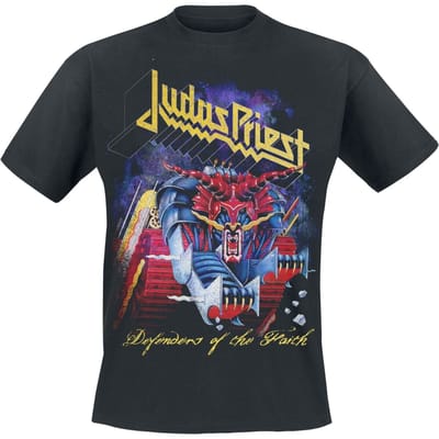 Judas Priest T-shirt - Defenders Blowup - S tot XXL - voor Mannen - zwart