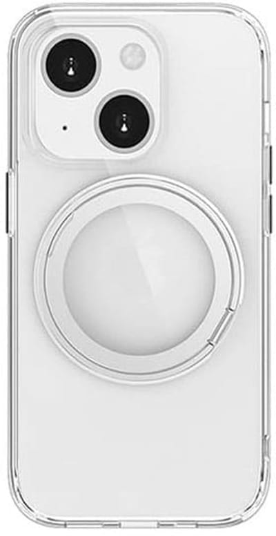 Casify 360° verstelbaar Kickstand Hoesje geschikt voor MagSafe iPhone 15 Hoesje - Transparant