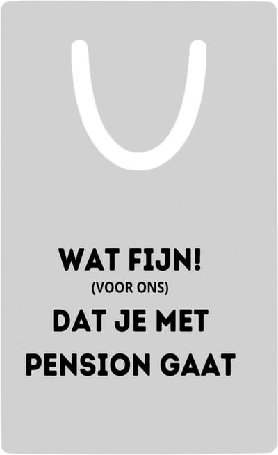 Hacebo® - wat fijn (voor ons) dat je met pensioen gaat metalen boekenlegger - iemand die met pensioen gaat - collega's - werknemers - verjaardagscadeau - verjaardag - cadeau - afscheidscadeau Bladwijzer boekenleggers - 7.6 cm x 5cm