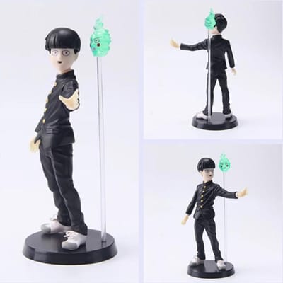 Mob Psycho 100 Shigeo Kageyama met 2 Hoofden Figuur Model Speelgoed 16cm no box gray