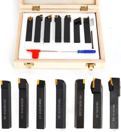 Draaistaal Set - Metaal Gereedschap - Metaal Bewerken - 7 Delig - 16 mm - Zwart