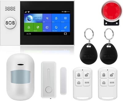 Alarmsysteem Huis - Beveiligingssysteem Inbraakkit - Huis Beveiligen - Touchscreen Bediening - 229 x 127 x 127 cm - Wit