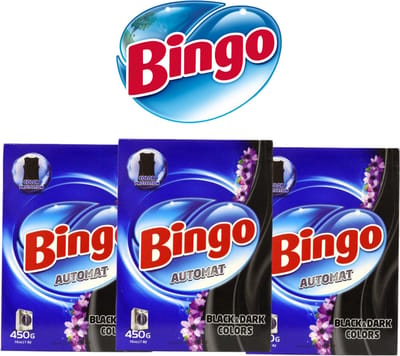 Bingo Automat Black & Dark Colors 1,35KG - (3 x 450G) - Waspoeder - Voordeelverpakking - Color Protection - Wasmiddel