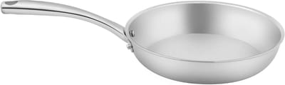 Koekenpan - Koekenpan - Koken - Drielaags Roestvrij Staal - 24 cm - Zilver