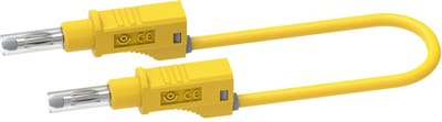Electro PJP 2217/600V-CD1-50J Meetsnoer Bananenstekker Bananenstekker 0.50 m Geel 1 stuk(s)