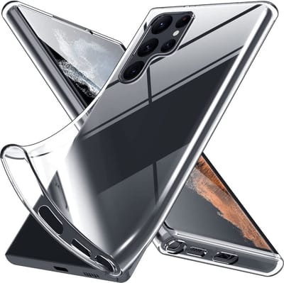 Soft Backcover Hoesje Geschikt voor: Samsung Galaxy S22 Ultra Silicone Transparant - ZT Accessoires