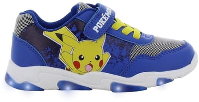 Pokémon - Schoenen voor jongens met lichtjes - Pikachu Sneakers voor kinderen met klittenband - Lichtgevende kindersneaker - Maat 29 - Blauw