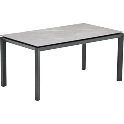 Garden Impressions Domingo dining tuintafel 160x90cm grijs aluminium