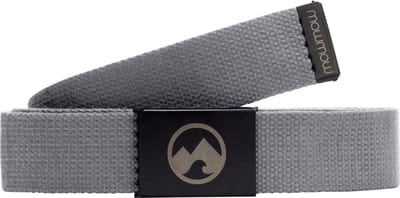 MowMow riem - Canvas - Aluminium gesp - 125 cm - Heren - Dames - Grijs
