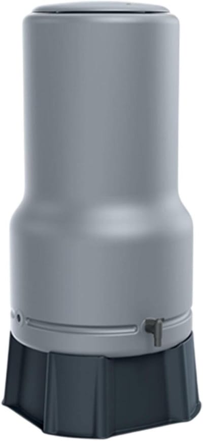 Regenton 200L - Water Ton - Regenwater Opvangen - UV en Weerbestendig - 58x58x127 cm - Lichtgrijs